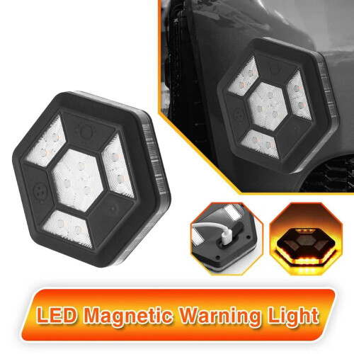 Μαγνητική λυχνία LED προειδοποίησης αυτοκινήτου, επαναφορτιζόμενη και 1