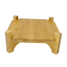 Drink Dispenser Stand Wooden Base Glass Jar Support