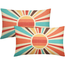 Boho Sun Lumbar Pudebetræk 30x50 cm Sæt med 2 stk.