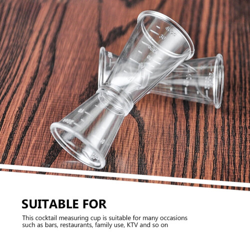 Plastic Double Jigger Measuring Cup 30ml/60ml 1