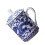 Blue and White Ceramic Tea Mug with Lid 3