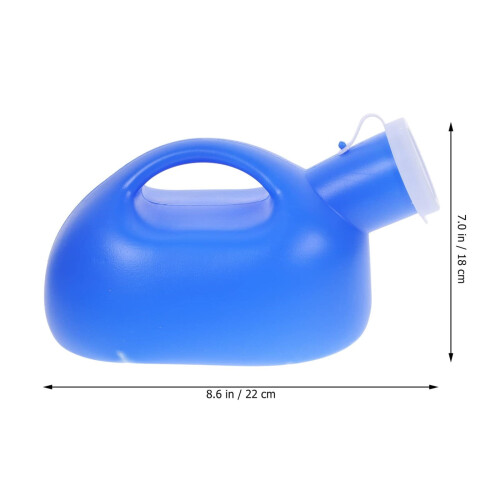 Bærbart urinal for menn med rør – 2000 ml 2