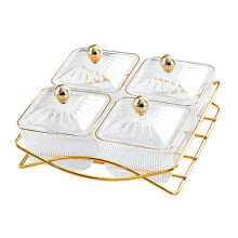 Kowaku appetizer platter with lid and 4 bowls