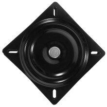 Plato giratorio de acero inoxidable de 16x16 cm.