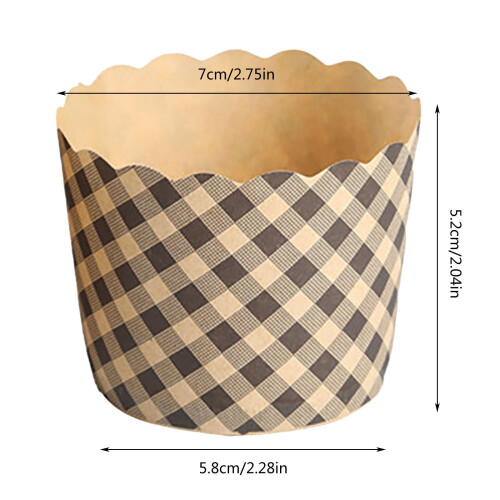 Bakeware Set Baking Cups Brown Paper Lined 100 Pcs 2