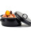Round Enamel Roasting Pan with Lid, 28 cm, Black 2