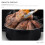Round Enamel Roasting Pan with Lid, 28 cm, Black 3