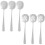 6-Piece Stainless Steel Serving Spoon Set – 3 Solid, 3 1