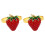 Jordgubbs Servettringar Legering Röda 2-pack 1