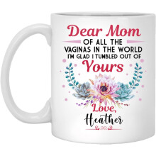 11 oz White Ceramic Mug, Printed Both Sides