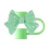 Silicone straw cover reusable bow-shaped cap 2 pcs 5