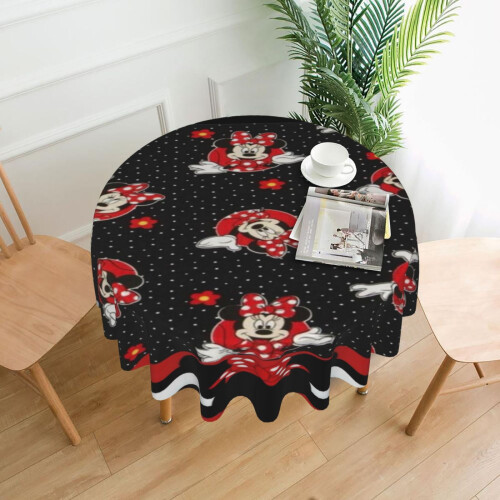 Polyester Round Tablecloth 60 in – Waterproof, Stain