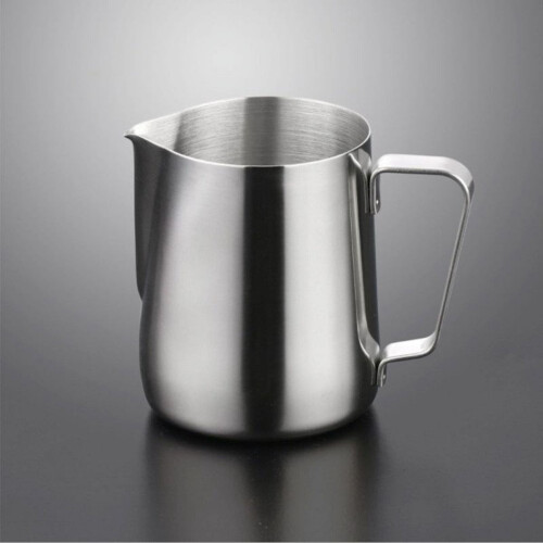 Jarra de acero inoxidable para espumar leche, 1000 ml.