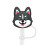 Clúdach Tuí Madra Cartúin Silicone10mm 2