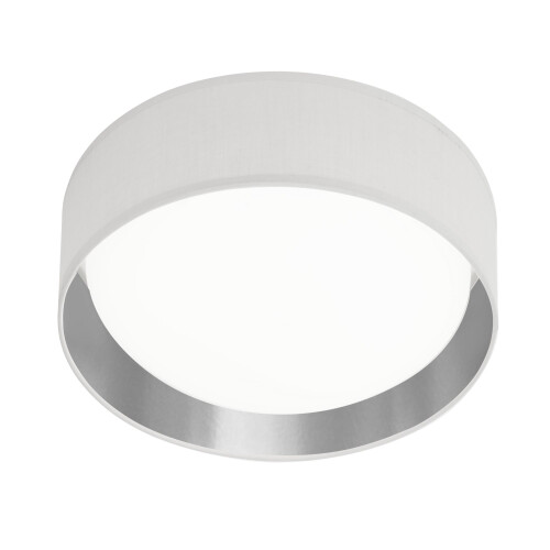 Searchlight Searchlight Gianna 1 Light LED Flush Ceiling Light Acrylic White Shade/Silver