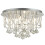 Searchlight Searchlight Mela 6 Lights Chrome Clear Crystal Pyramid Drops Flush Ceiling Light 1