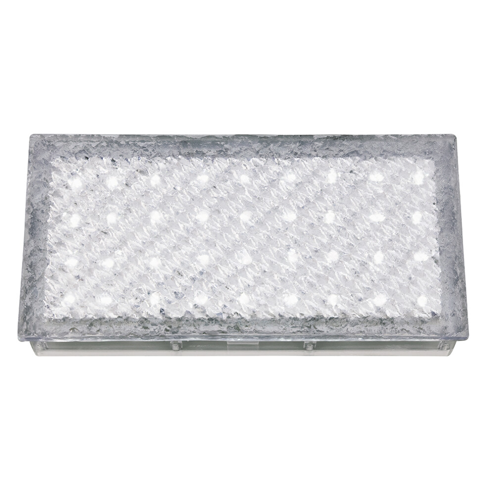 Searchlight 80 Lumens Clear Rectangle Walkover Pathway Recessed White LED Light