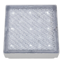 Searchlight Clear Small Square Walkover Walls Staircase Floor White LED Light