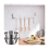 Edelstahl-Sieb- und Rührschüssel-Set, 22 cm 4