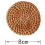 12 Pack Rattan Coasters Round 8 cm Vintage Style 4