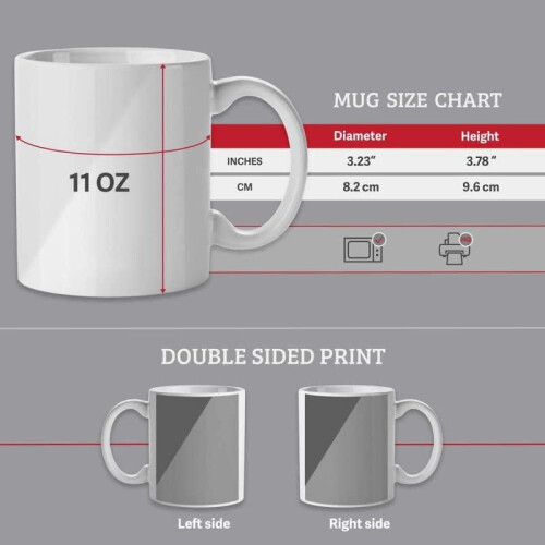 11 oz White Ceramic Mug, Printed Both Sides 2