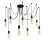 Searchlight Searchlight Squiggle 9 Light Pendant Black 1