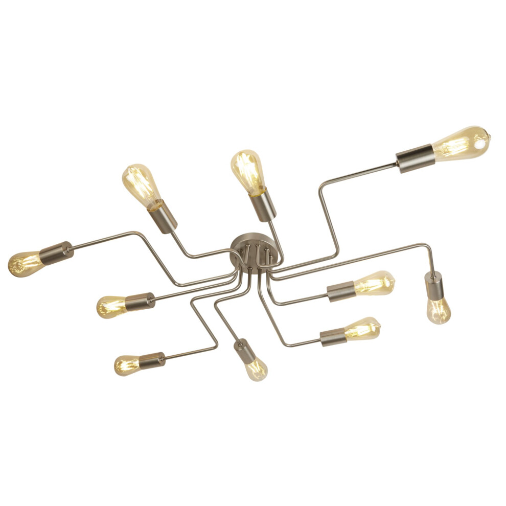 Search Circuit 10 Ceiling Flush Satin Light/Silver