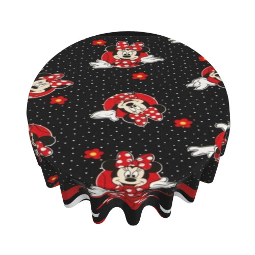 Polyester Round Tablecloth 60 in – Waterproof, Stain 2