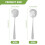 6-Piece Stainless Steel Serving Spoon Set – 3 Solid, 3 5