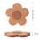 6-Piece Cork Drink Coasters, 10 cm Round 3