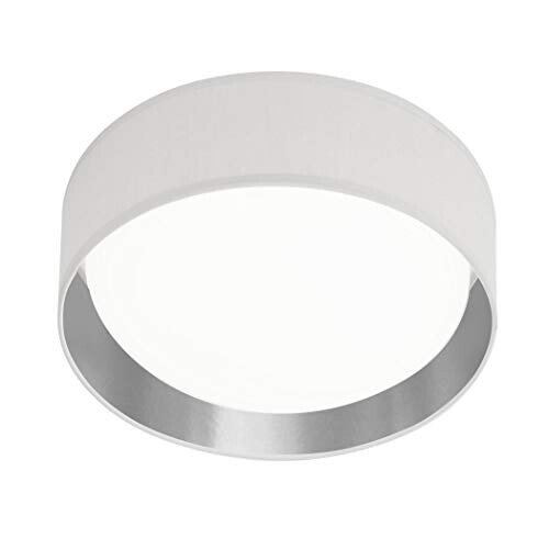 Searchlight Searchlight Gianna 1 Light LED Flush Ceiling Light Acrylic White Shade/Silver 1