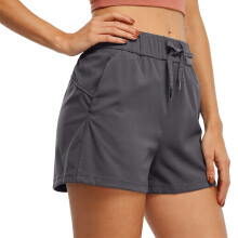 Womens Athletic Hiking Running Shorts for Women-Dark Grey XL