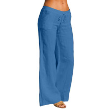 Pants for Women Drawstring Loose Fit Casual-peacockblue M