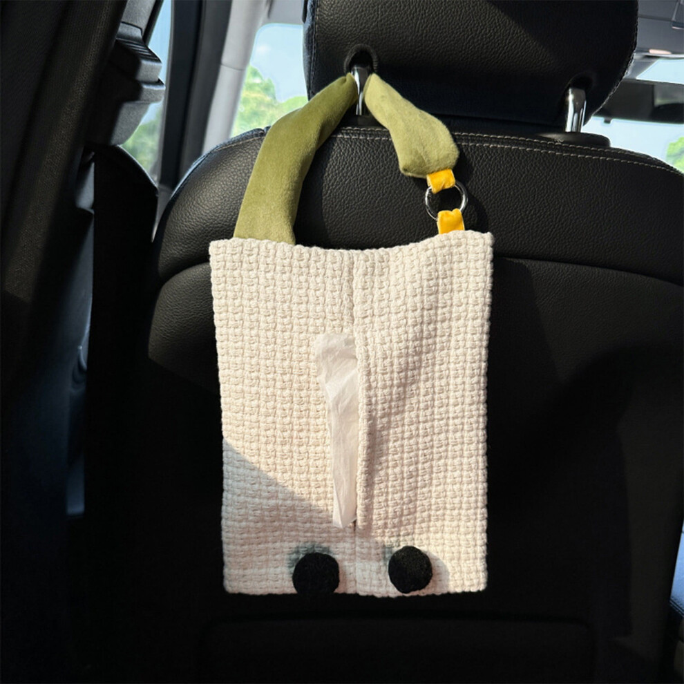 Hanging Car Tissue Holder With Storage Pockets 9499224274600