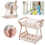 Scolapiatti da cucina in plastica rosa 2