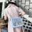 Borsa a tracolla da donna in PVC trasparente, stile giapponese. 3