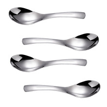Juego de 4 cucharas soperas de acero inoxidable