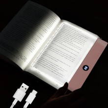 Flache LED-Buchlampe – 3 Farben, wiederaufladbar, 1200 mAh