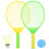 Kids Badminton Set with Plastic Rackets and Enhanced Grip 1