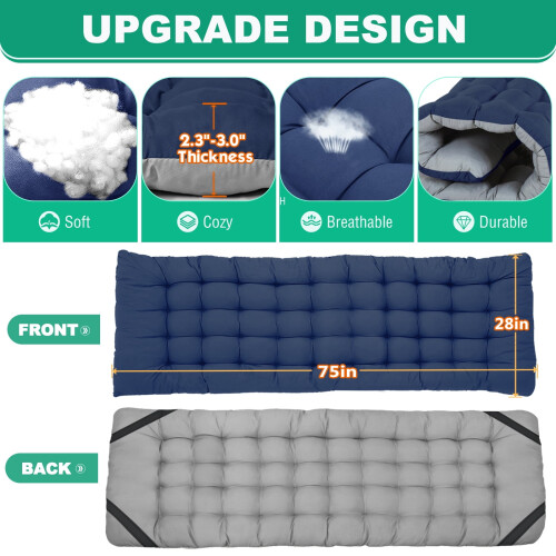 Folding Camping Cot with Mattress, 600D Oxford, 600 lb 2