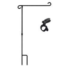 Support de drapeau de jardin en fer forgé 12,5 x 18 pouces