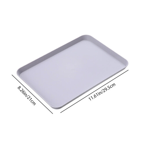 Bandeja rectangular para servir, ligera, apilable y libre de BPA. 2