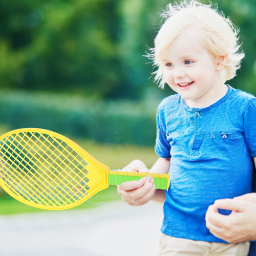 Kids Badminton Set with Plastic Rackets and Enhanced Grip 1