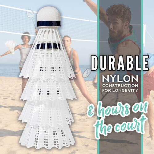 Badminton-Federbälle aus Kunststoff, 3, 6 oder 12 Stück 2