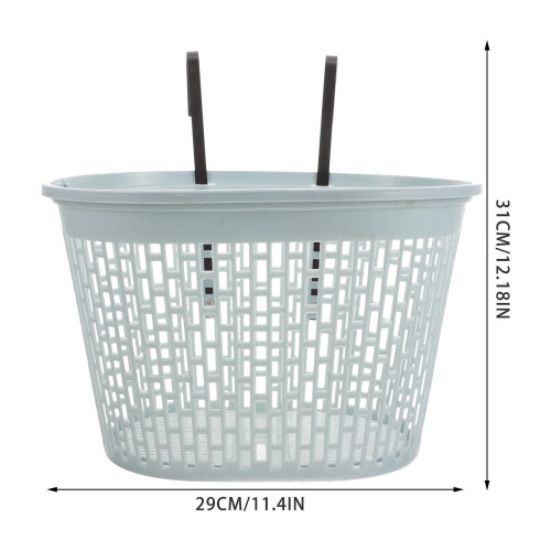 Grå plastkorg för framcykel för vuxna 1
