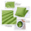 Capa de Almofada Quadrada de Veludo 45x45cm Verde Jardim - Pacote com 4 4