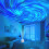 Noorderlicht projectorlamp met zwarte waterrimpels 4