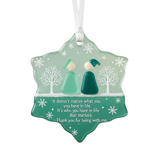 Herinneringen Glazen Hartvormige Hanger 1