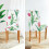 Stuhlhussen mit Tulpenmuster (4er-Pack) 4