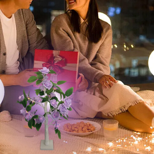 LED-rosetrelampe – Hjerteformet dekorativ nattlampe 1